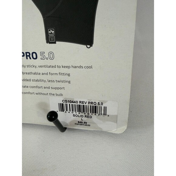 Cutters Rev Pro Football Gloves Men's Sticky Ultra Grip Receiver Gloves Adult L - Picture 5 of 5